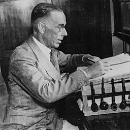 English novelist and short story writer Warwick Deeping (1877-1950).