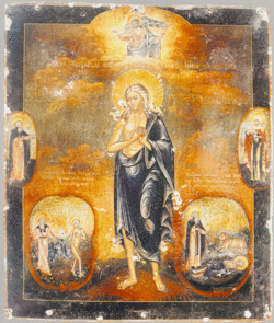 Russian icon of St. Mary of Egypt. Kuopio Orthodox Church Museum.