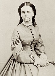 Depicted person:  Olive Oatman – American living in Mormon, Tolkepaya, and Mohave societies after childhood kidnapping