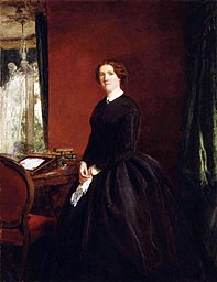 
Mary Elizabeth Maxwell (née Braddon), by William Powell Frith (died 1909), given to the National Portrait Gallery, London in 1966. See source website for additional information.

This set of images was gathered by User:Dcoetzee from the National Portrait Gallery, London website using a special tool. All images in this batch have been confirmed as author died before 1939 according to the official death date listed by the NPG.