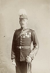 Portrait of Charles Moore Watson (1844–1916), British Army officer of the Royal Engineers.