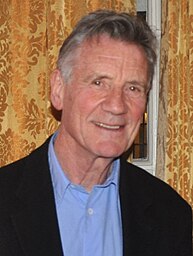 Crop of Michael Palin from photo taken at An evening with Michael Palin