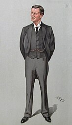 Caricature of Sir Edward Grey MP. Caption read 