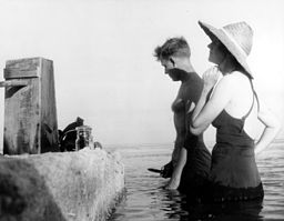 Robert W. Hines and Rachel Carson on the Atlantic coast.