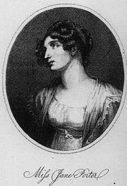 Portrait of Jane Porter (1776-1850) from The Ladies' Monthly Museum