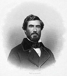 Hinton Rowan Helper (1829-1909), critic of Southern slavery. Frontispiece portrait of Helper in the 1860 edition of The 