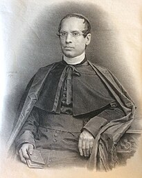 Lithographie du cardinal Pitra (1812-1889) en 1871.