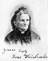 A photo that she mailed to her Daughter around 1900; her daughter was Maria Hawkins, died 1929