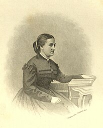 Engraving of author Bella Zilfa Spencer
