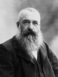 Portrait photograph of the French impressionist painter Claude Monet by Nadar