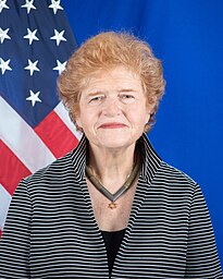Portrait of Deborah Lipstadt, U.S. Special Envoy to Combat and Monitor Antisemitism under President Biden.